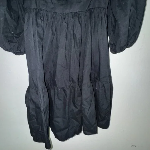 Abercrombie Black Puff Sleeve Dress - Picture 8 of 8